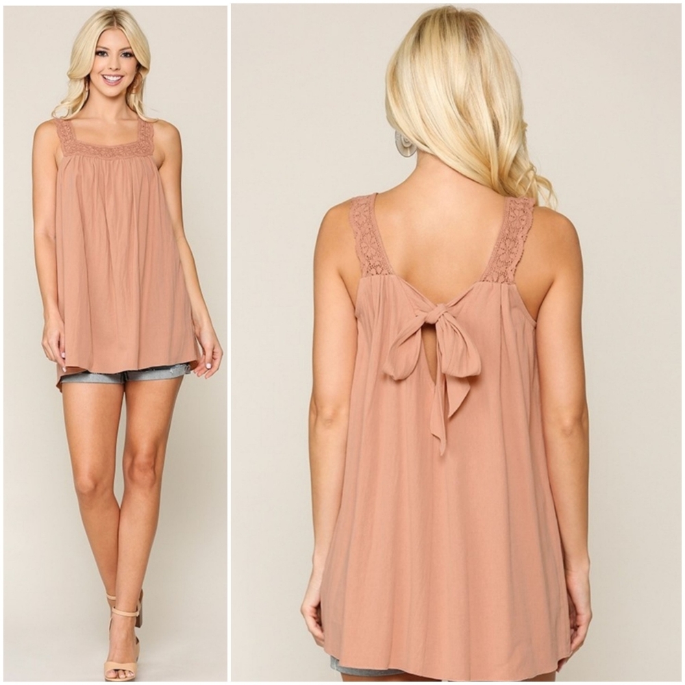 GIGIO Tie-Back Sleeveless Tunic